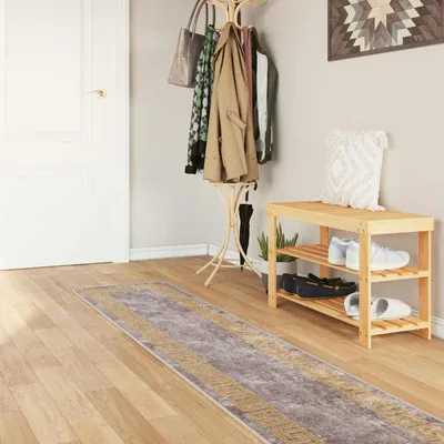 Obrázok produktu pre vidaXL Koberec MARSA, sivý, 50 x 400 cm, polyester a PVC