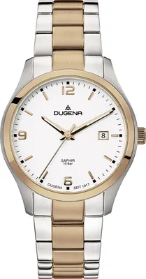 Produktbild von Dugena 4460693 Herren-Armbanduhr, Edelstahl-Gehäuse, Metall-Armband