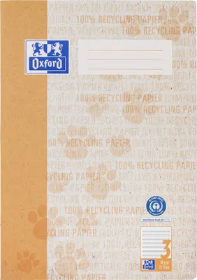 Immagine prodotto di Oxford 400159469 Oxford Schulheft "Recycling", DIN A4, 16 Blatt, Lineatur 3