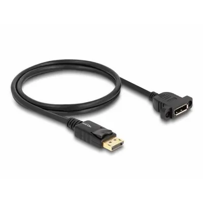 Produktbild von DELOCK DisplayPort 1.4 Kabel St zu Bu 1 m zum Einbau schwarz