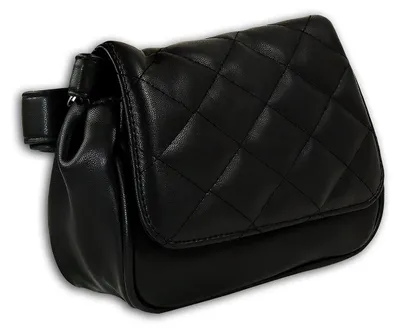 Productafbeelding van Nieuwe 2-in-1 dames heuptas/gordeltas, zwart, met stikseldetails, model D2OTD5025S