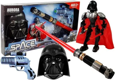 Produktbild von Lichtschwert Pistole Maske Space Warrior