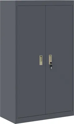 Produktbild von Aufbewahrungsschrank Anthrazit 80 x 40 x 140 cm Stahl