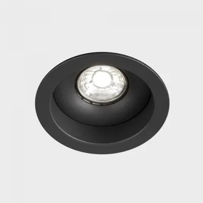 Image de KOHL LIGHTING VENUS : luminaire encastré avec un diamètre de cadre de 92 mm, noir, LED 8 W