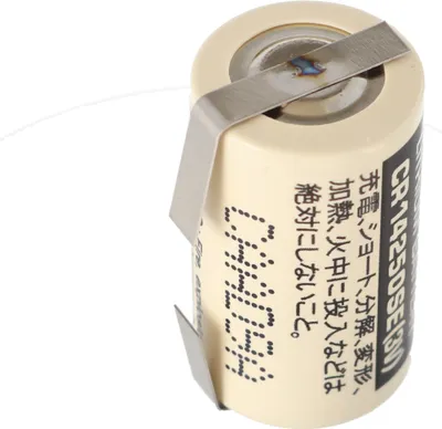 Produktbild von Sanyo Lithium Batterie CR14250 SE 1/2AA, IEC CR14250, U-Lötfahne