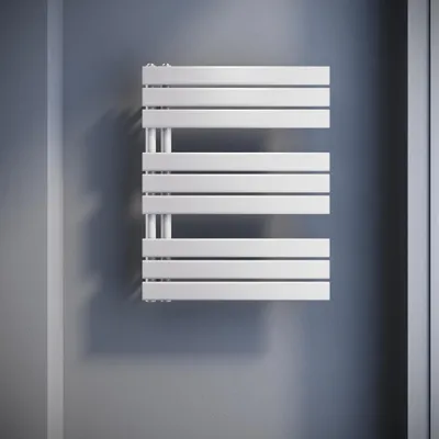 Produktbild von SONNI Vertikal Heizkörper Design Paneelheizkörper Einlagig Weiß 762×600mm Wasserbeheizt oder elektrisch beheizt ohne Heizstab