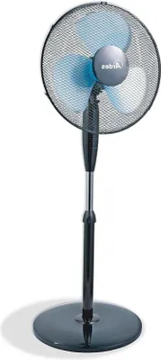 Zdjęcie produktu dla Cichy, trójłopatkowy wentylator stojący z regulacją wysokości i 3 prędkościami oscylacji, 40 cm