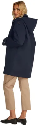 Produktbild von Tommy Hilfiger Damen Parka Baumwolle Hood Trenchcoat, Blau (Desert Sky), 44