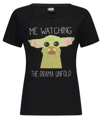 Produktbild von Star Wars The Child Yoda T-Shirt Damen Oberteil kurzarm, Größe Damen:S