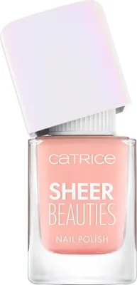 Produktbild von CATRICE Sheer Beauties Nail Polish, 10,5 ml, Pfirsich, Peach For The Stars, Färbung, Whitening, Durchscheinend, Schimmer