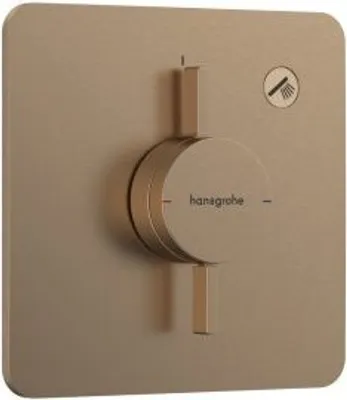 Productafbeelding van HansGrohe DuoTurn Q douchemengerset UP F, model 75614140, afwerking: geborsteld brons