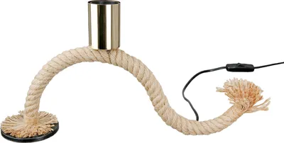 Produktbild von Gilde Tischleuchte, "Tau-Design", Metall, naturfarben, VE 1, L. 8 cm, B. 16 cm, H. 19 cm 79956 4063387799567