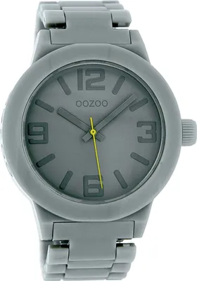 Produktbild von Oozoo Damen Kunststoffarmband Uhr Timepieces grau matt Analog Quarzuhr UOC3680A