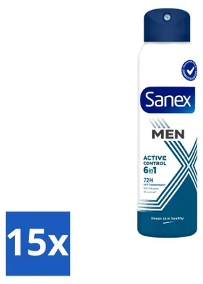 Produktbild von 15 x Sanex Men Deodorant Spray 72H Active Control – 200 ml - Vorteilspackung - 15 Stücke