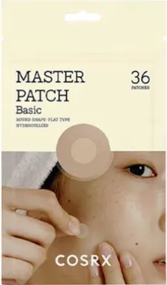 Obrázok produktu pre COSRX Master Patch Basic Value Pack Nočná náplasť na akné Hydrokoloidná nálepka na škvrny na tvári 90 ks