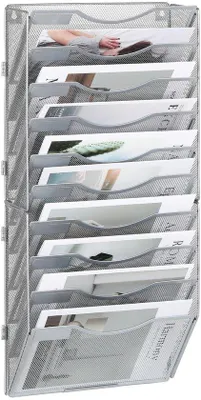 Produktbild von Wandordner A4 silber 10 Fächer