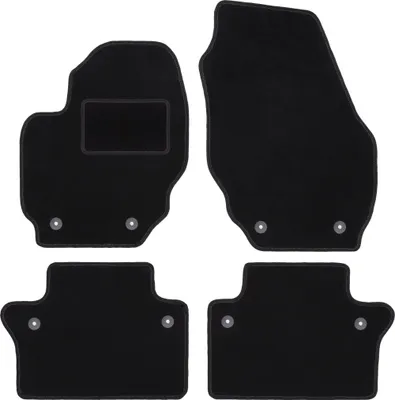 Immagine prodotto di Tappetini in velluto nero per: Volvo V70 III Station Wagon (2007-2016)