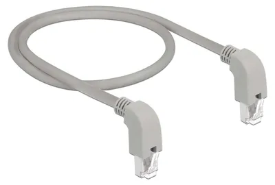 Produktbild von DeLOCK 85876, 0,5 m, Cat6a, S/FTP (S-STP), RJ-45, RJ-45, Grau
