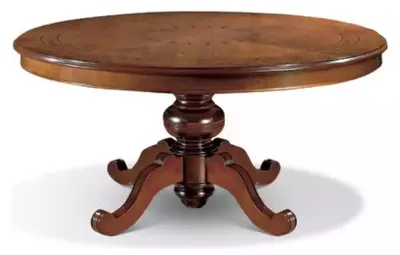 Produktbild von Esstisch Braun Rund Klassische Esszimmer Luxus Holz Tische Design Neu