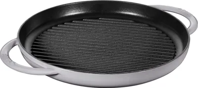 Produktbild von Staub Guss Grillpfanne mit 2 Griffen, rund Graphitgrau 30 cm