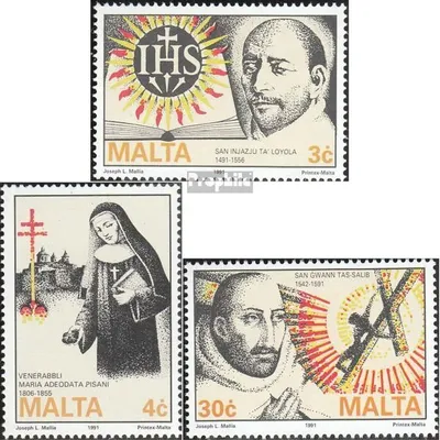 Produktbild von Briefmarken Malta 1991 Mi 856-858 (kompl.Ausg.) postfrisch Kirche