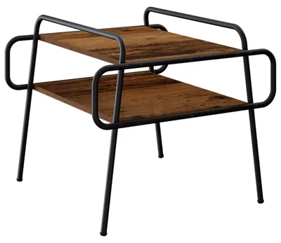 Immagine prodotto di vidaXL Tavolino da caffè in legno massello riciclato, 50 x 50 x 51 cm, materiale: legno