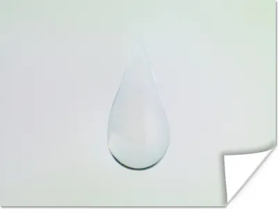 Produktbild von MuchoWow® Poster Ein fallender Wassertropfen 40x30 cm - Plakate für die Wände - Poster Wohnzimmer