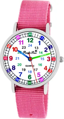 Produktbild von Kinder Armbanduhr Mädchen Lernuhr Kinderuhr wasserdicht Einschulung Geschenk rosa