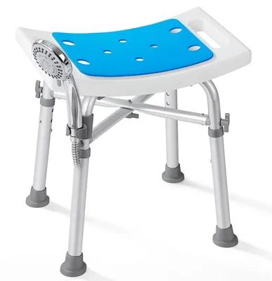 Produktbild von Duschstuhl Senioren bis 227 kg, rutschfest, höhenverstellbar