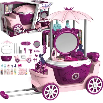 Obrázek produktu pro Woopie Beauty Salon Toaletní stolek na kolečkách Vozík Wlizka 31 Acc. 4 v 1