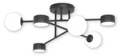 Immagine prodotto di Lampada a sospensione HOLON bianco e nero 6xG9x10W in metallo, dimensioni: 23x62x60 cm, IP20, Emibig