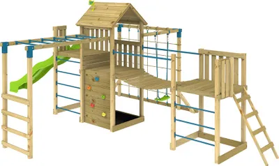 Produktbild von TP Toys Wolkenkratzer 7 Spielturm mit Rutsche, Schaukel und Klettergerüst
