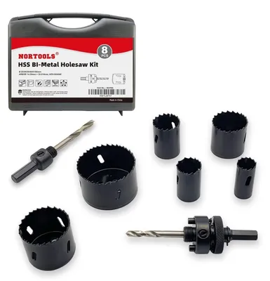 Zdjęcie produktu dla Zestaw wierteł otworowych bimetalowych, 13-częściowy, średnica 22-68 mm, gwint M3, stal stopowa
