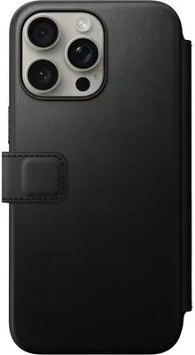 Zdjęcie produktu dla Nomad Modern Leather Folio, Folio, Apple, iPhone 15 Pro Max, 17 cm (6.7"), Czarny