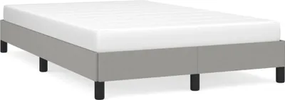 Produktbild von vidaXL Bettgestell ohne Matratze Hellgrau 120x200 cm Stoff