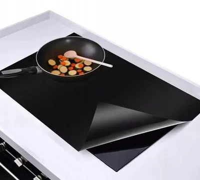 Zdjęcie produktu dla Osłona indukcyjna – uszczelnienie antypoślizgowe – osłona płyty grzewczej – 40 x 60 cm – czarna