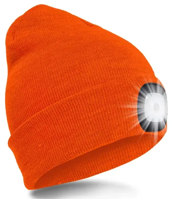 Obrázek produktu pro LED čepice s dobíjecím světlem (fluorescenční oranžová)