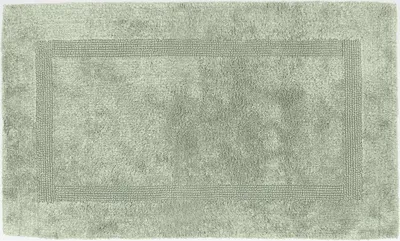 Produktbild von Badematte, Badteppich Heraklion Jade Größe 70x120 cm - Kochfest, für Fußbodenheizung geeignet, 100% Baumwolle (weitere Farben, Größen)