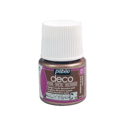 Immagine prodotto di Vernice acrilica opaca perla - Marrone - 45 ml