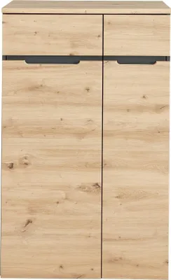 Produktbild von Aktenschrank >Memphis< in Artisan Eiche Nachbildung / Graphit - 75x122x38 (BxHxT)