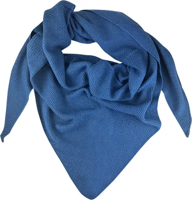 Produktbild von XL Strick Dreieckstuch - Schal  200 x 80 cm | Jeansblau
