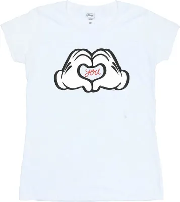 Produktbild von Disney - "Loves You" T-Shirt für Damen BI32108 (XXL) (Weiß)