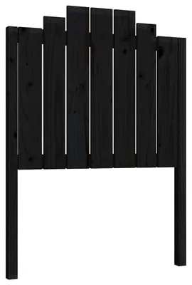 Obrázok produktu pre vidaXL Čelo postele Black 81x4x110 cm Masívne borovicové drevo