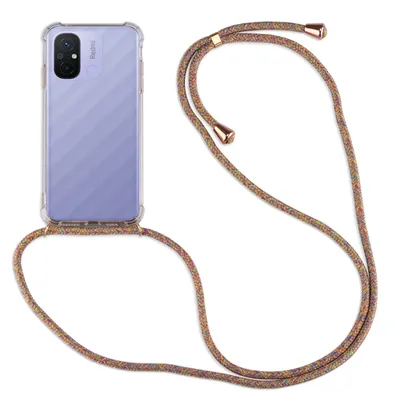 Produktbild von Handykette für Xiaomi Redmi 12C Handyhülle mit Band Hülle mit Kordel Handytasche Rainbow