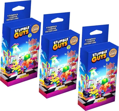 Produktbild von Panini Stumble Guys Karten Serie 2 - Sammelkarten Trading Cards - 3 Blister