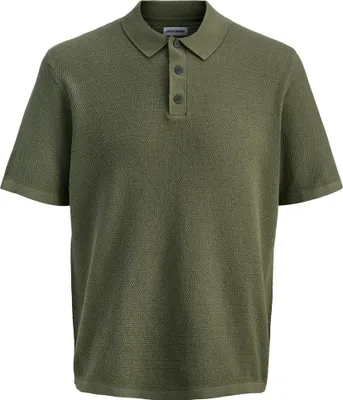 Produktbild von JACK & JONES Knit Polo-Shirt mit Knopfleiste und Kurzarm Größe: XXL
