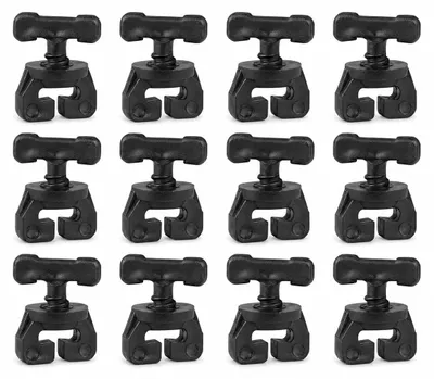 Produktbild von Gardinen Feststeller - Weiß, 12er-Set - Vorhang Stopper für alle Vorhangschienen mit Innenlauf, Zwischenfeststeller / Endfesteller für alle Gardinenröllchen, Vorhanggleiter, KI-generiertes Bild
