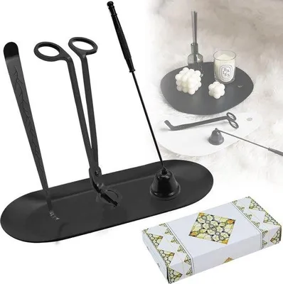 Produktbild von Famanu 4-in-1 Kerzenzubehörset - Schwarz
