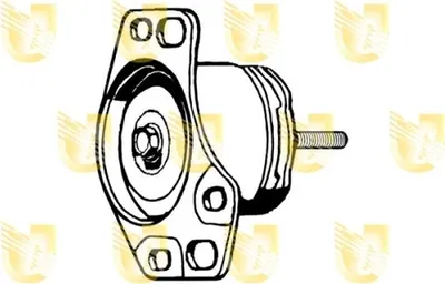 Produktbild von UNIGOM Motorlager Gummimetalllager Hinten für FIAT PUNTO (176) 395197