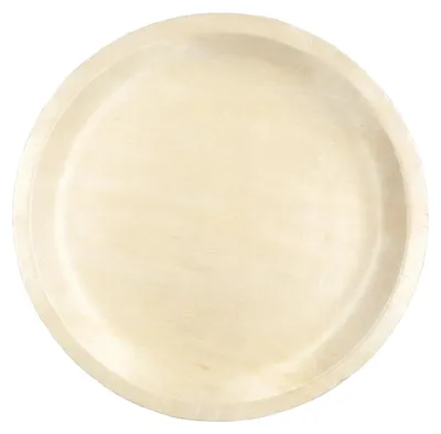 Produktbild von 25x Holzteller Einwegteller aus Pappelholz rund Ø26cm